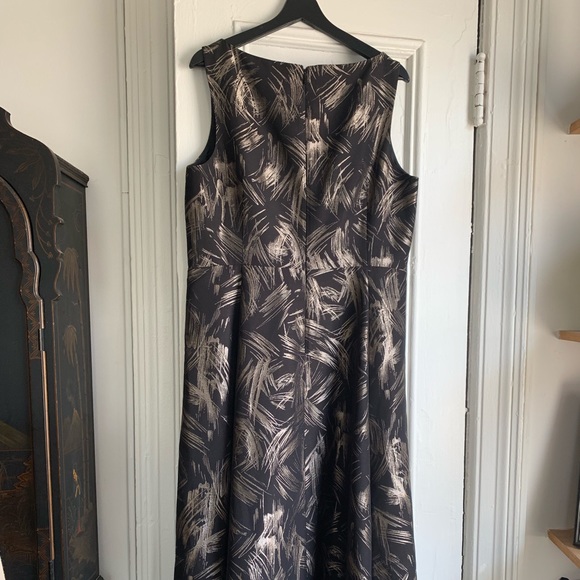 Lafayette 148 patterned metallic accent dress - Picture 3 of 6